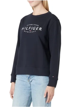 Tommy Hilfiger Damen, Sweatshirts & Hoodies, Blau, LGröße: