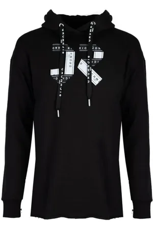 John Richmond Damen, Sweatshirts & Hoodies, Schwarzk, SGröße: