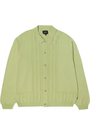 Huf Herren, Strickwaren, Grün, LGröße: