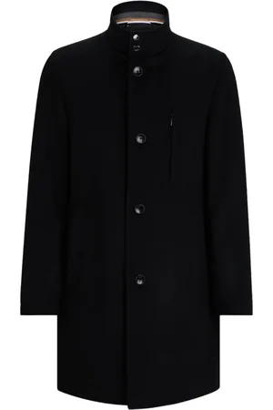 HUGO BOSS Herren, Mäntel, Schwarzk, MGröße: