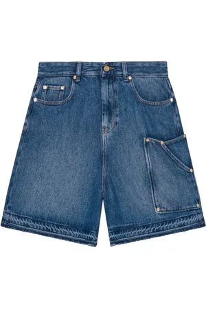 Ganni Damen, Shorts, Blau, W28Größe: