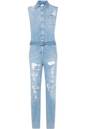 Dondup Damen, Jumpsuits & Playsuits, Blau, W28Größe: