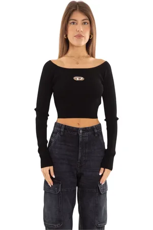 Diesel Damen, Oberteile, Schwarzk, XSGröße: