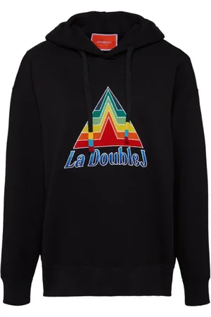 La DoubleJ Damen, Sweatshirts & Hoodies, Schwarzk, LGröße: