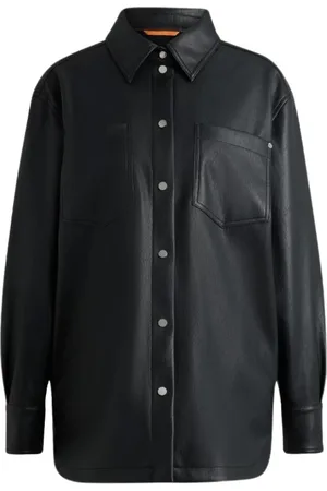 HUGO BOSS Damen, Jacken, Schwarzk, SGröße: