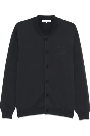 Maison Kitsuné Herren, Strickwaren, Schwarzk, MGröße: