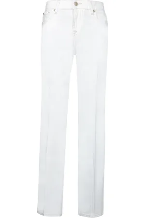 7 for all Mankind Damen, Jeans, Weiß, W26Größe: