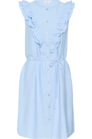 Saint Tropez Damen, Kleider, Blau, LGröße: