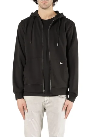 Woolrich Herren, Sweatshirts & Hoodies, Schwarzk, 2XLGröße: