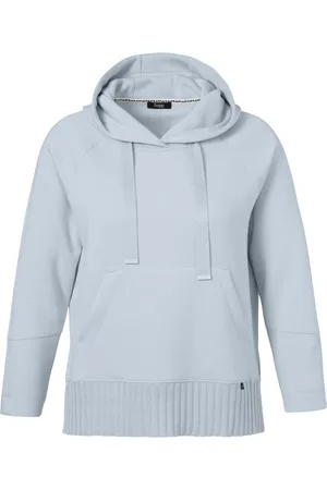 Frapp Damen, Sweatshirts & Hoodies, Blau, 6XLGröße: