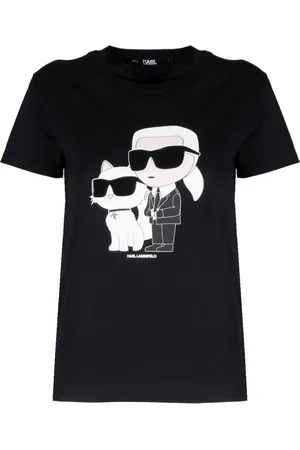 Karl Lagerfeld Damen, Oberteile, Schwarzk, XSGröße: