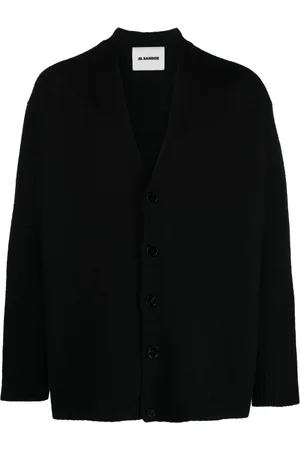 Jil Sander Herren, Strickwaren, Schwarzk, LGröße: