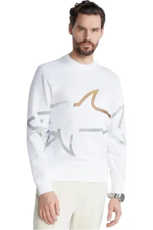 Paul & Shark Herren, Sweatshirts & Hoodies, Weiß, MGröße: