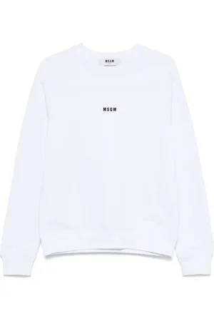 Msgm Damen, Sweatshirts & Hoodies, Weiß, XSGröße: