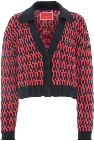 La DoubleJ Damen, Strickwaren, Blau, LGröße:
