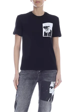 Karl Lagerfeld Damen, Oberteile, Schwarzk, XSGröße: