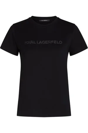 Karl Lagerfeld Damen, Oberteile, Schwarzk, SGröße: