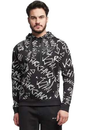 John Richmond Herren, Sweatshirts & Hoodies, Schwarzk, XLGröße: