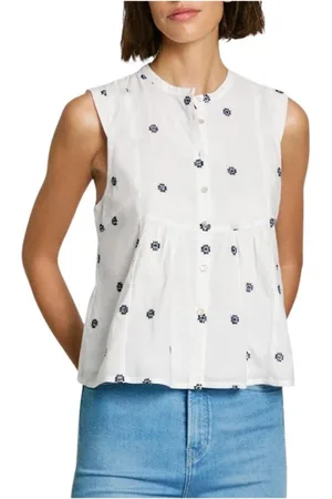 Pepe Jeans Damen, Oberteile, Weiß, SGröße: