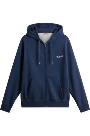 Woolrich Herren, Sweatshirts & Hoodies, Blau, LGröße: