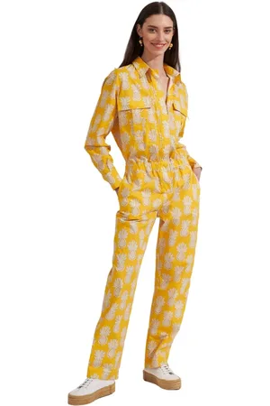 La DoubleJ Damen, Jumpsuits & Playsuits, Gelb, LGröße: