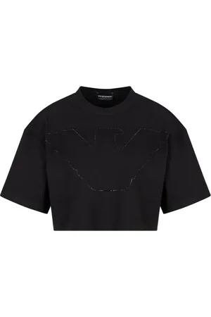 Emporio Armani Damen, Oberteile, Schwarzk, SGröße: