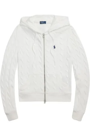 Ralph Lauren Damen, Strickwaren, Weiß, LGröße: