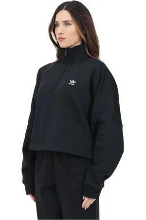adidas Damen, Sweatshirts & Hoodies, Schwarzk, MGröße: