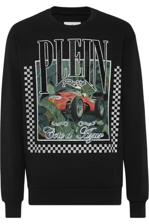 Philipp Plein Herren, Sweatshirts & Hoodies, Schwarzk, LGröße:
