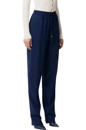 Elisabetta Franchi Damen, Hosen, Blau, MGröße: