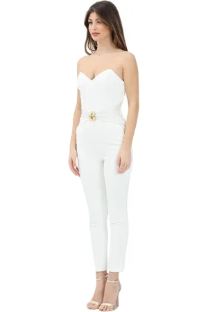 Elisabetta Franchi Damen, Jumpsuits & Playsuits, Weiß, LGröße: