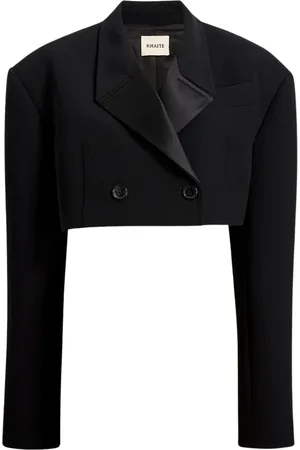 Khaite Damen, Jacken, Schwarzk, SGröße: