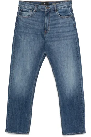 7 for all Mankind Herren, Jeans, Blau, W34Größe: