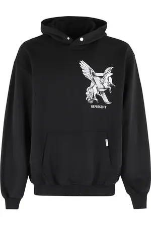 Represent Herren, Sweatshirts & Hoodies, Schwarzk, SGröße: