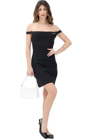 Calvin Klein Damen, Kleider, Schwarzk, MGröße: