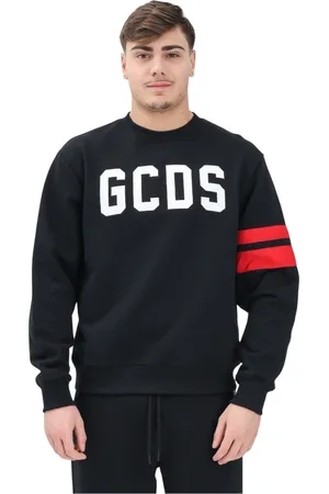 GCDS Herren, Sweatshirts & Hoodies, Schwarzk, LGröße: