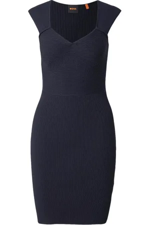 HUGO BOSS Damen, Kleider, Blau, LGröße: