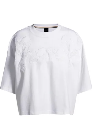 HUGO BOSS Damen, Oberteile, Weiß, MGröße: