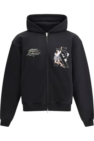 Represent Herren, Sweatshirts & Hoodies, Schwarzk, LGröße: