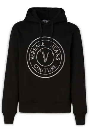 VERSACE Herren, Sweatshirts & Hoodies, Schwarzk, MGröße: