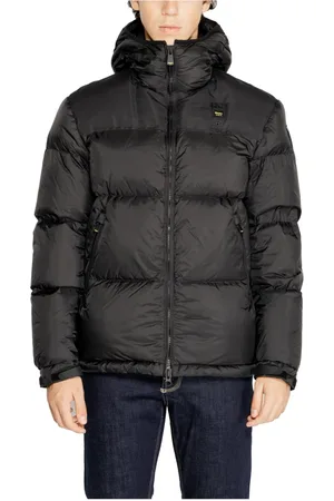 Blauer Herren, Jacken, Schwarzk, MGröße: