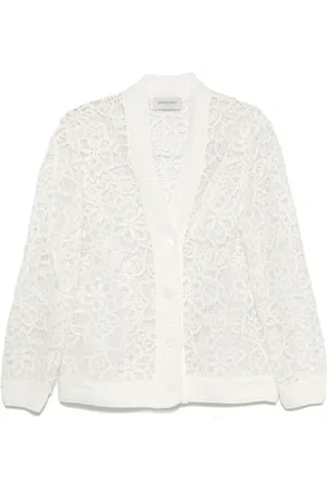 ERMANNO SCERVINO Damen, Strickwaren, Weiß, SGröße: