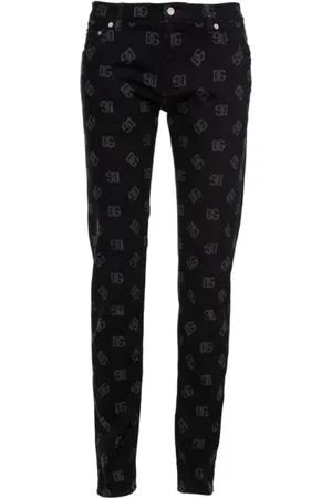 Dolce & Gabbana Herren, Jeans, Schwarzk, 3XLGröße: