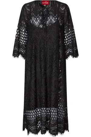 Crās Damen, Kleider, Schwarzk, LGröße: