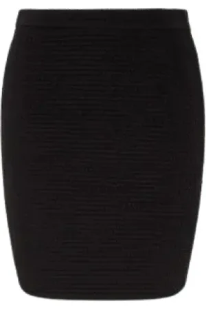 Emporio Armani Damen, Röcke, Schwarzk, MGröße: