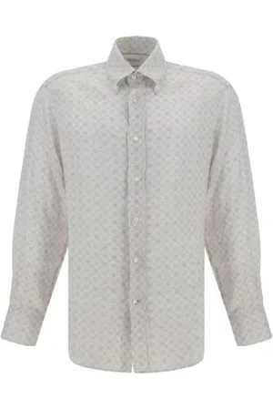 Brunello Cucinelli Herren, Shirts, Grau, LGröße: