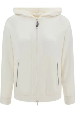 Brunello Cucinelli Damen, Sweatshirts & Hoodies, Weiß, XLGröße: