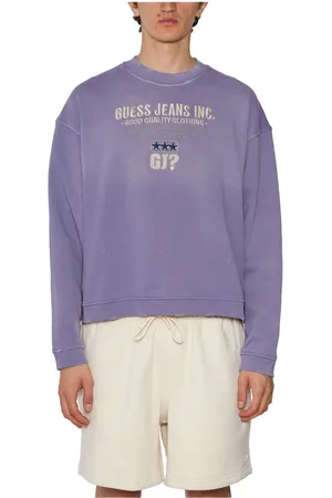 Guess Herren, Sweatshirts & Hoodies, Lila, SGröße: