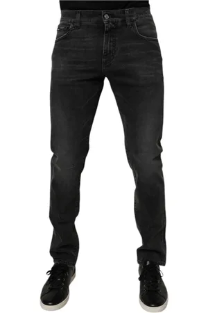 Dolce & Gabbana Herren, Jeans, Schwarzk, 2XLGröße: