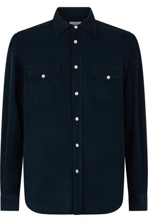 Boglioli Herren, Shirts, Blau, MGröße: